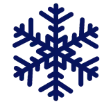 Icono de copo de nieve azul que enlaza a la sección “Nuestras Aplicaciones” sobre crioterapia y tratamiento de frío, optimizando el rendimiento.