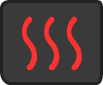 Red wave icon that links to the 'Our Apps' section about heat apps for muscle recovery.