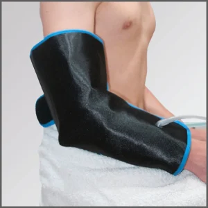 Single-person elbow exchanger, designed to apply heat, cold or thermal contrasts.